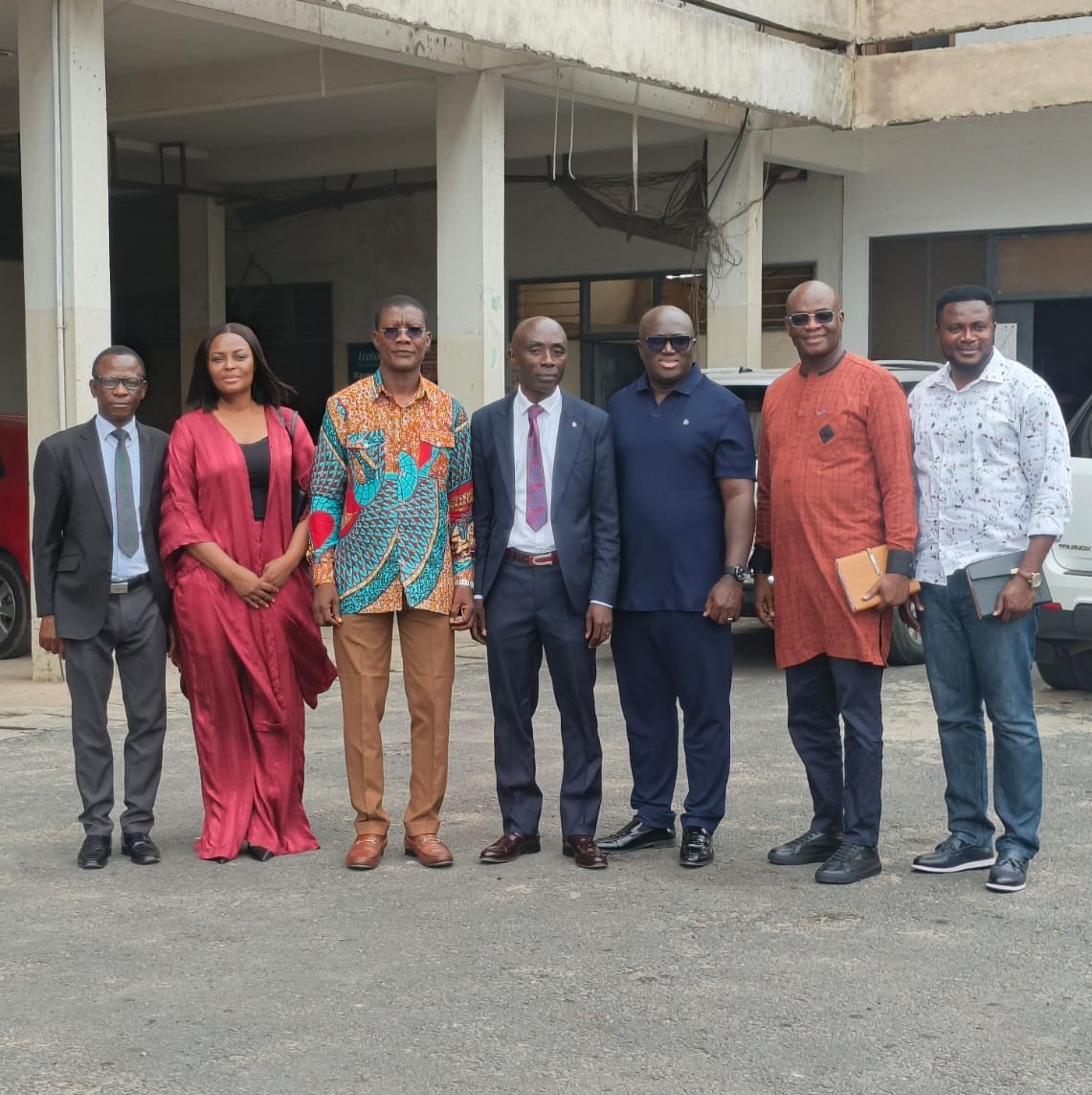 Members of the Committee and the Eastern Regional Director of CHRAJ in the middle